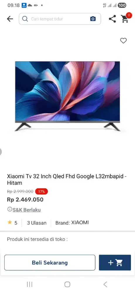 Xiaomi tv 32 inci qled fhd google tv