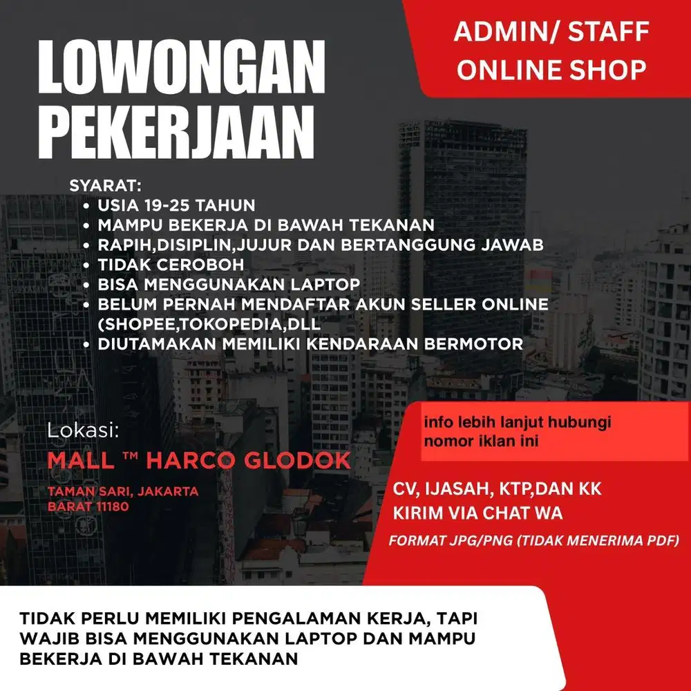 Admin/Marketing sales