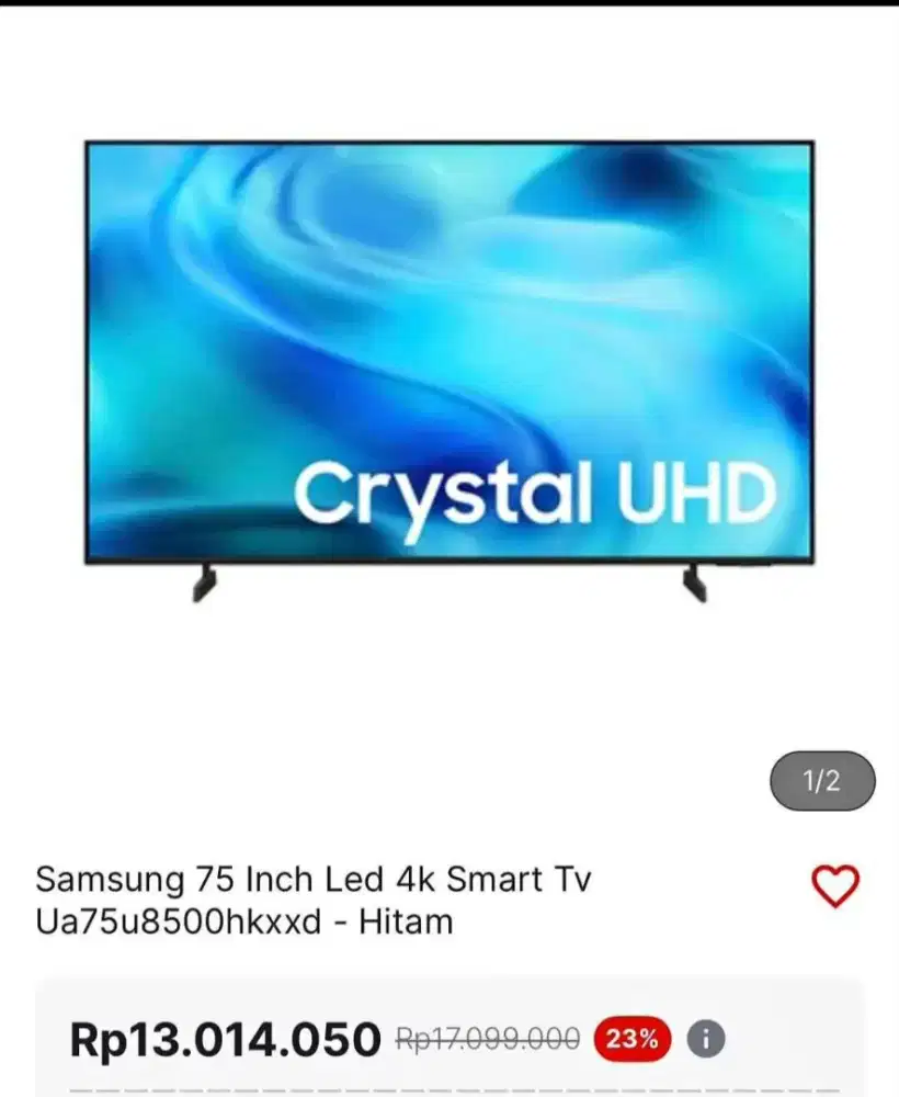 Samsung 75 inch led 4k smart tv