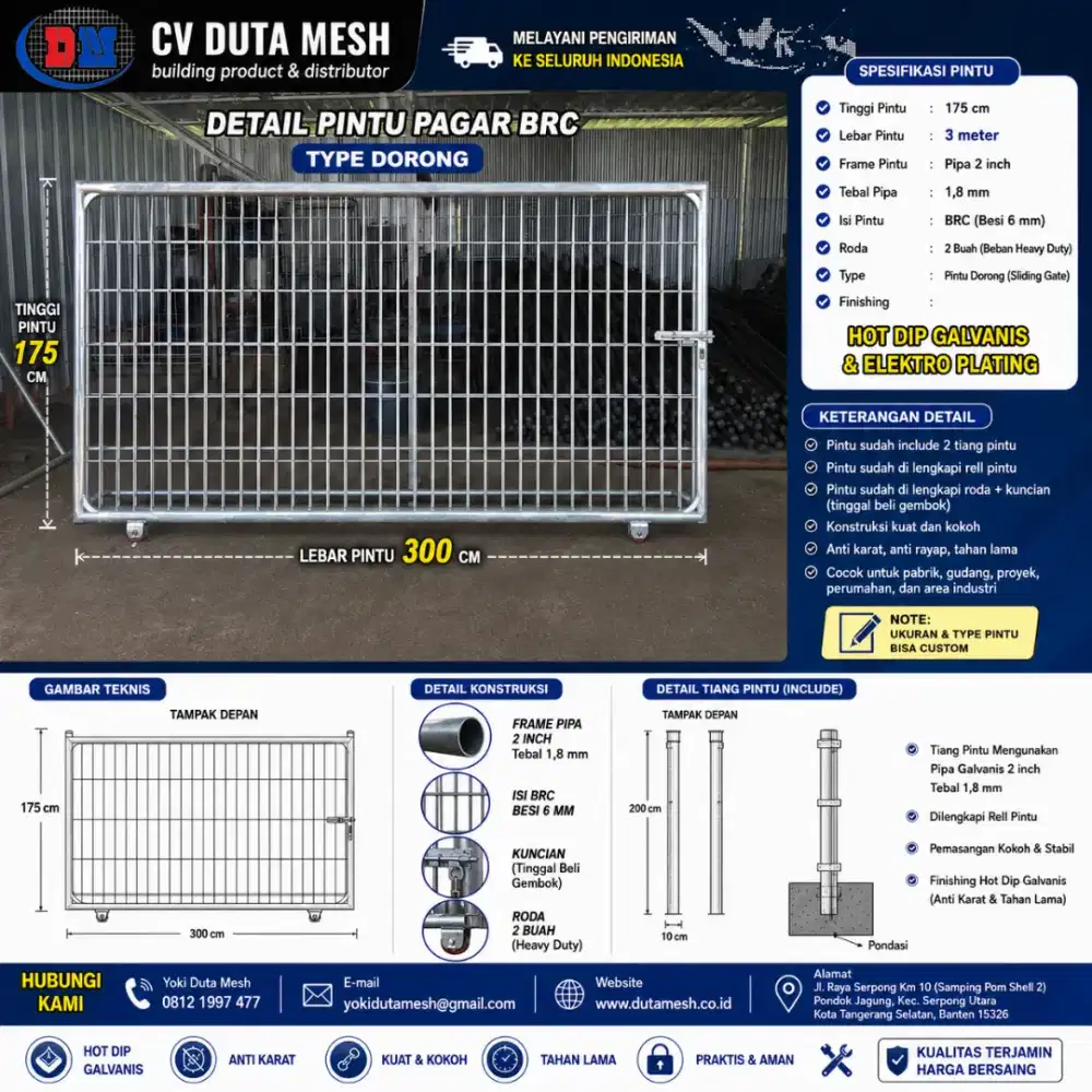 Pintu pagar custom