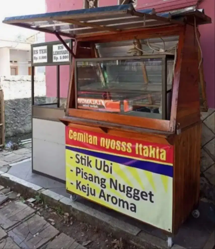 Jual Gerobak Kayu dan Etalase