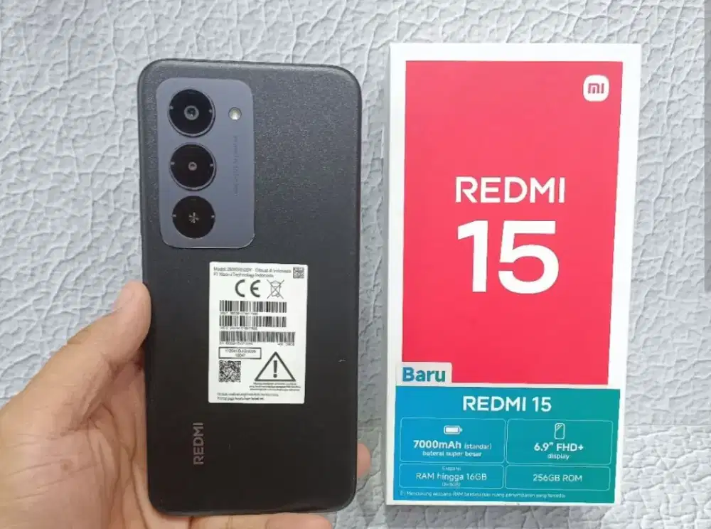 redmi 15 hitam 8/128