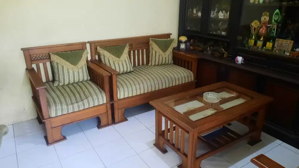 Kursi tamu jati & set kursi teras