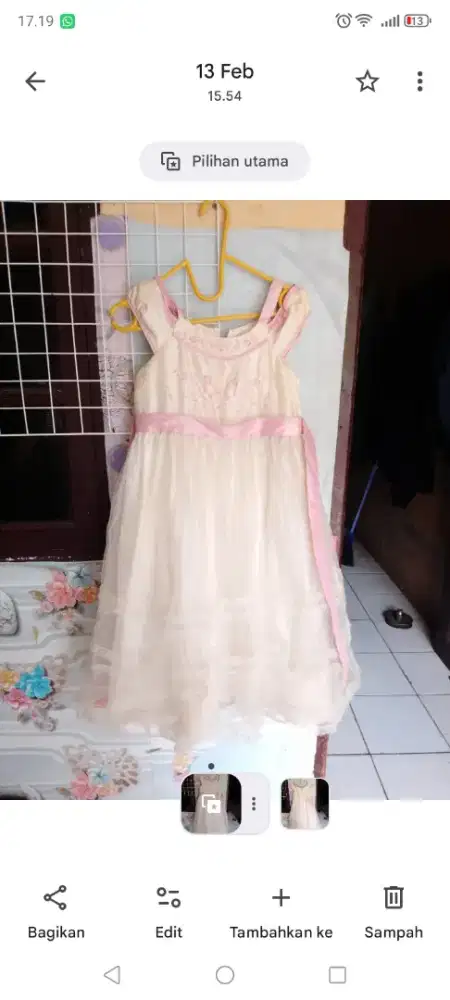 Baju gaun anak cewe