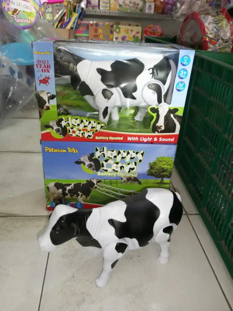 Mainan Anak Hewan Batre sapi musik