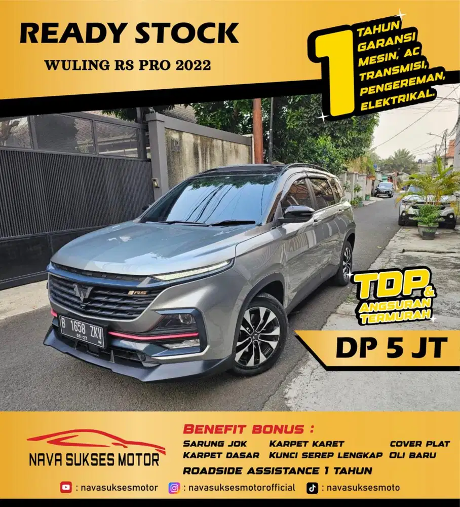 TDP 5 JUTA - WULING ALMAZ RS PRO 2022