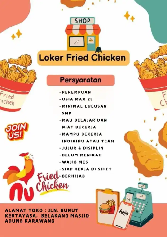 Loker Resto Fried Chicken