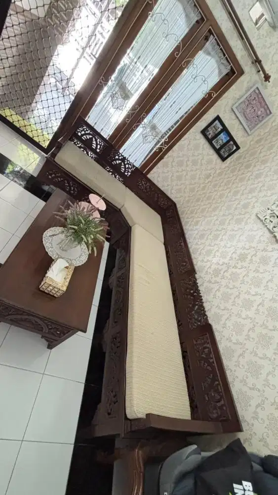 Set Kursi Meja Kayu Jati Tua