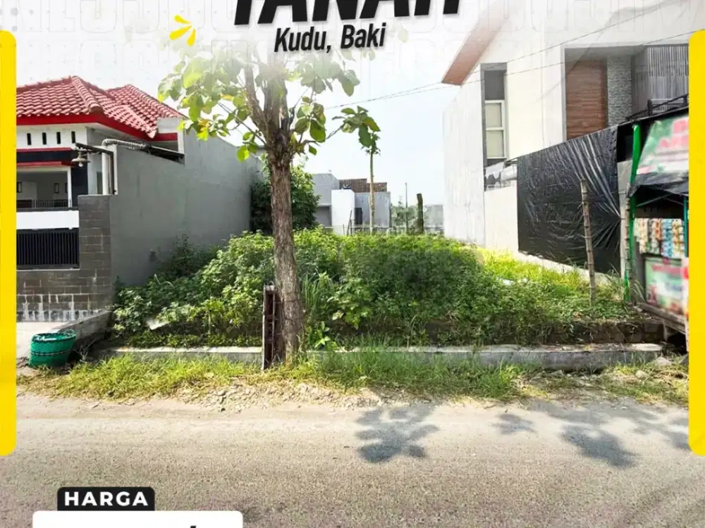 Tanah Kavling Siap Bangun di Kudu Baki Sukoharjo Dekat Solo Baru Murah