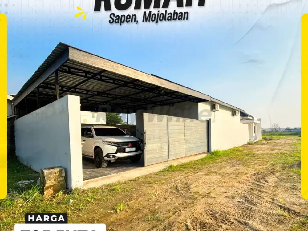 Rumah Dijual di Mojolaban Sukoharjo Sapen Strategis Lebar Depan 18m