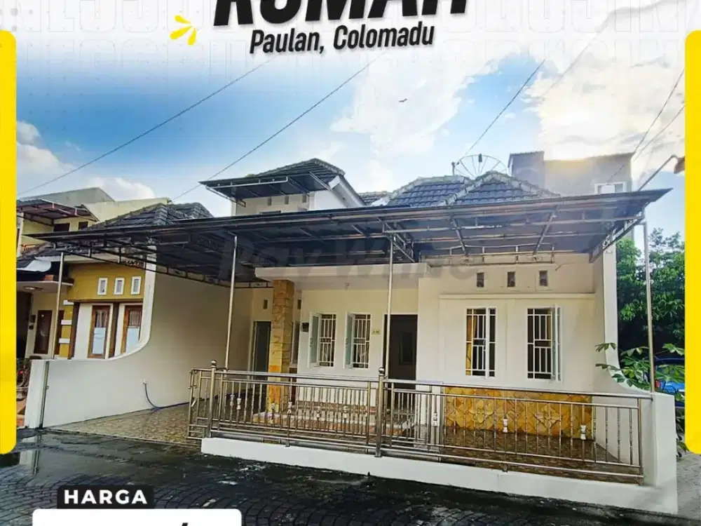 Rumah Disewakan di Colomadu Karanganyar Griya Aliza Paulan Rapi Siap Huni