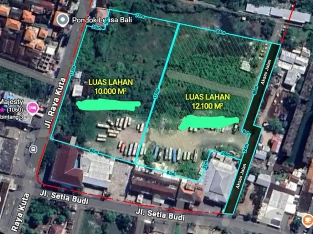 Commercial Land for Sale - Prime Location in Kuta, Bali