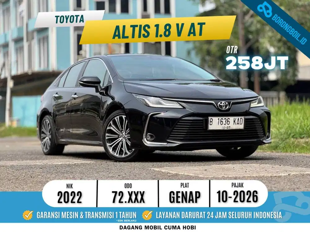 Toyota Altis 1.8 V AT Hitam Metalik 2022