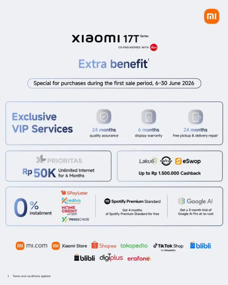 OPEN PRE-ORDER XIAOMI 17T SERIES