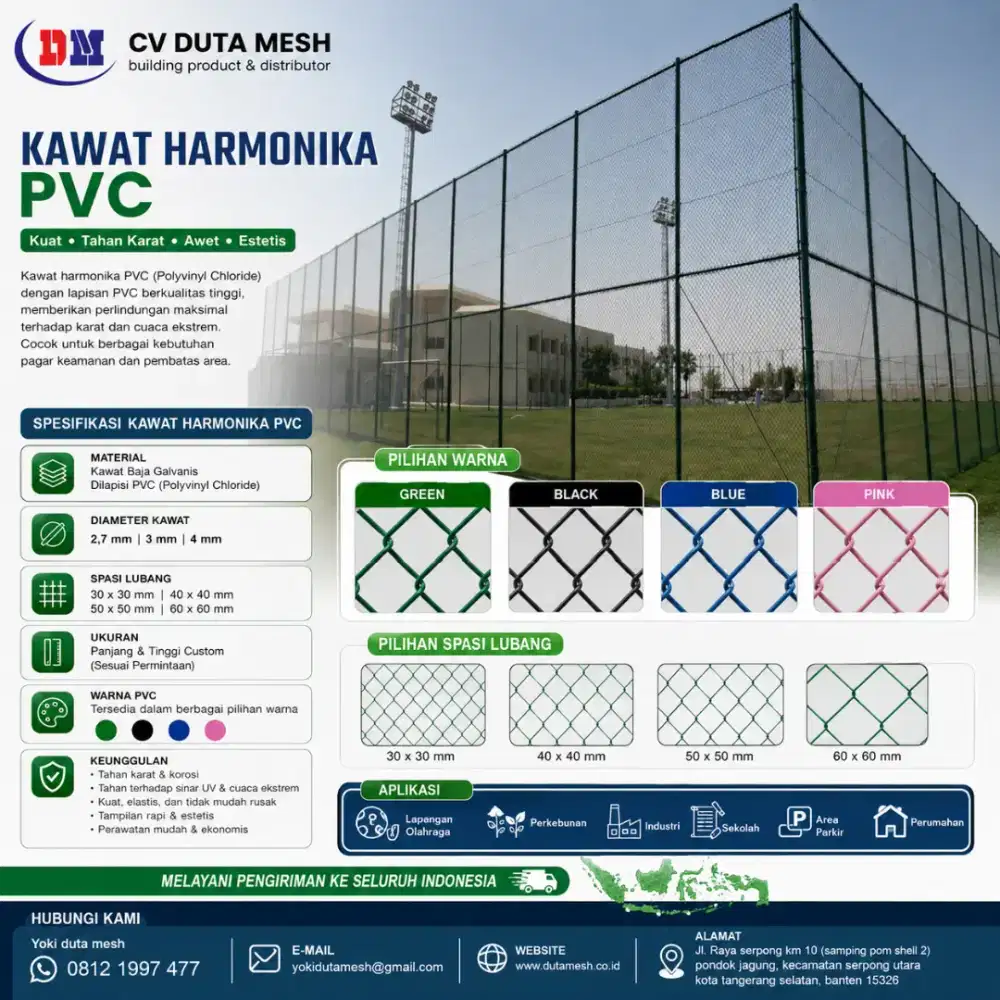 Kawat harmonika pvc