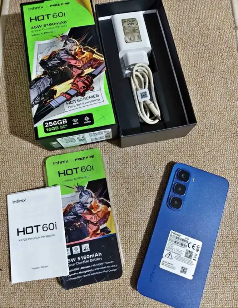 Infinix Hot 60i 8/256 Fullset Minus