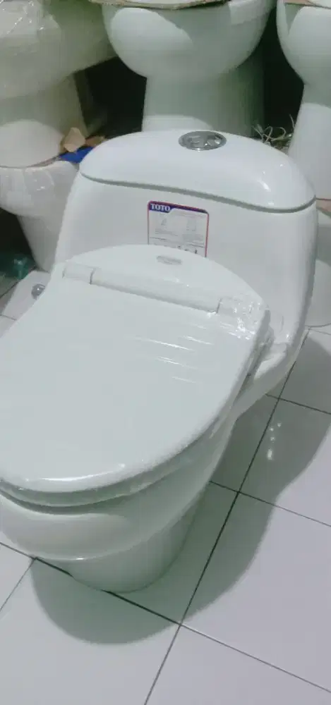 Kloset duduk model monoblok lengkap cebok otomatis ECO washer