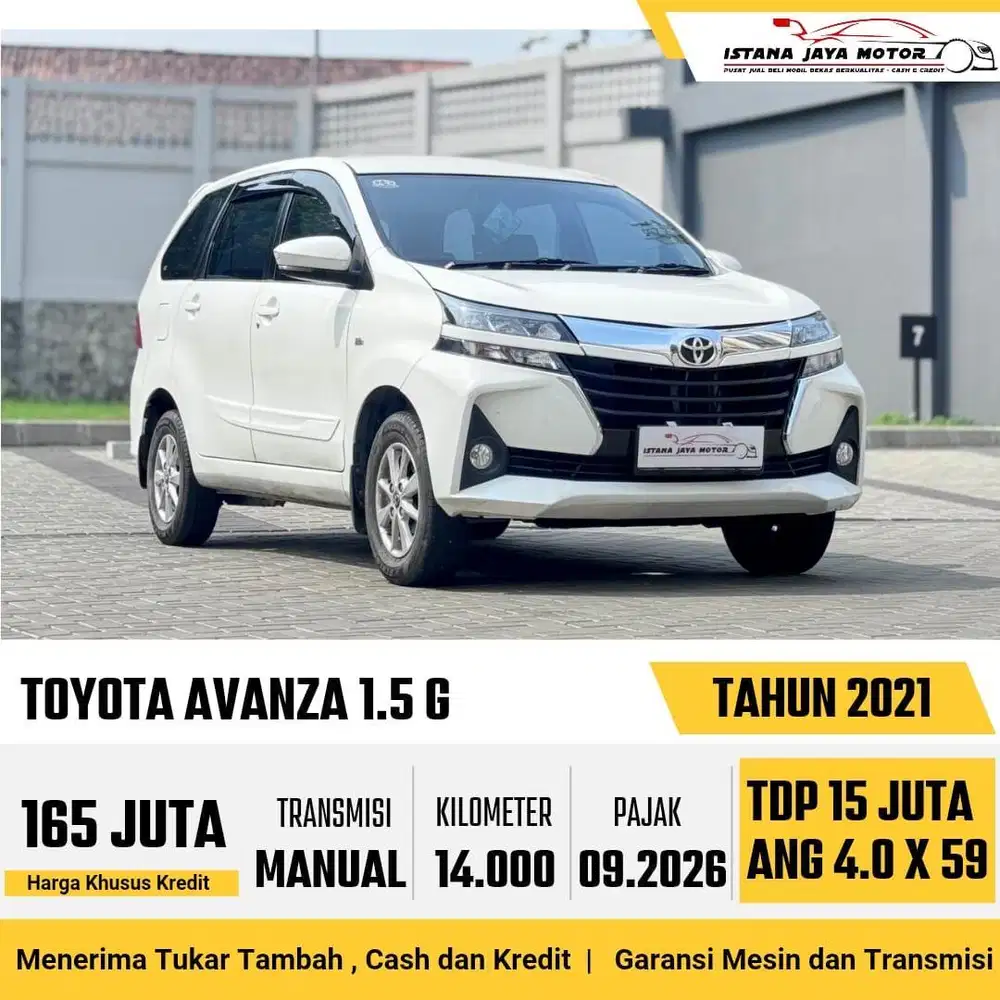 KM 14RB !! Toyota Avanza 1.3 G MT 2021