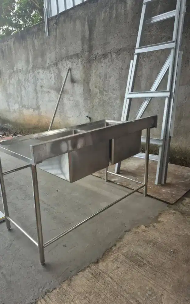 Sink stainles 2 lubang