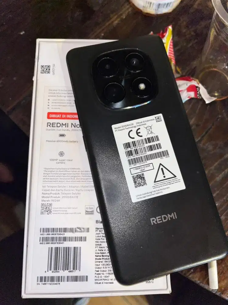 Redmi Note 15 8+8 / 128 Baru bbrpa Bulan TT BT MASUK