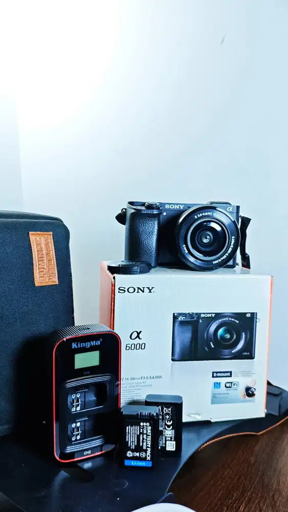 Sony Alpha A6000 Kit 16-50mm | Fullset Dus Box | Kondisi Prima