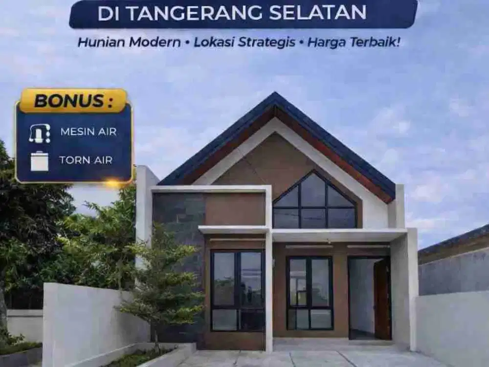 Rumah dijual cluster Pondok Benda Tangsel Kpr nego strategis