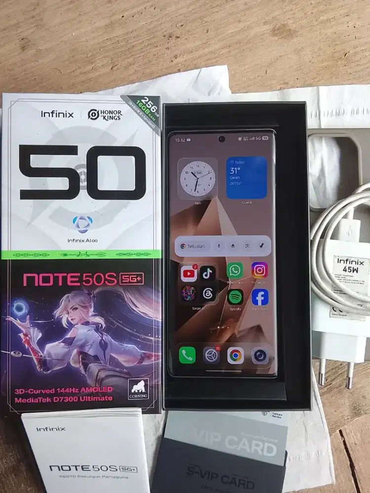 Infinix Note 50s 5G+ 8+8gb/256 Gb RESMI