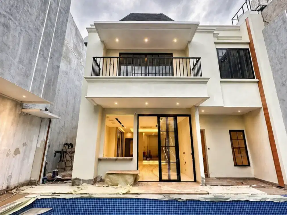 Rumah BrandNew Cempaka Putih Jakpus 520m2 7+2KT SHM Full Furnish
