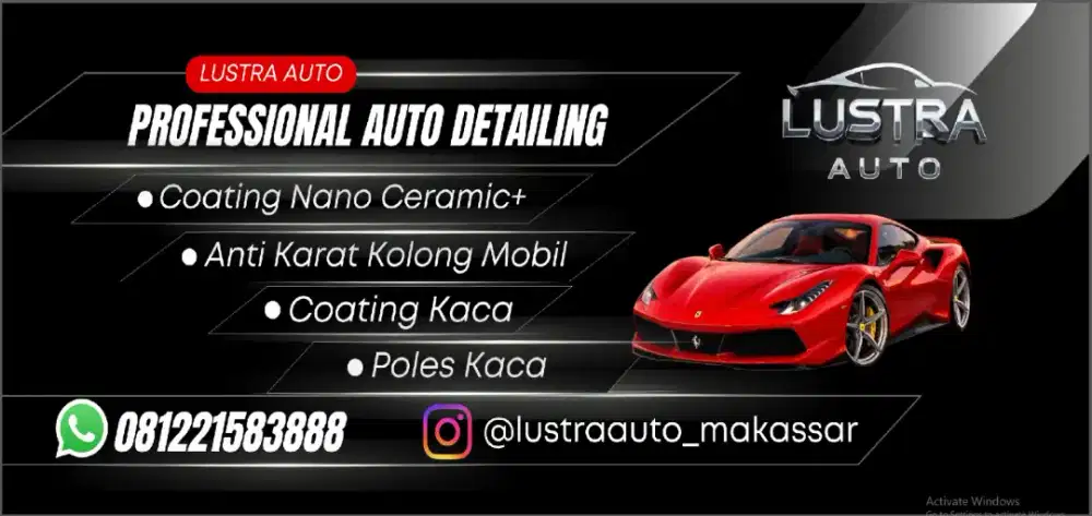 Pemasangan Anti Karat kolong Mobil + Coating Nano Ceramic+