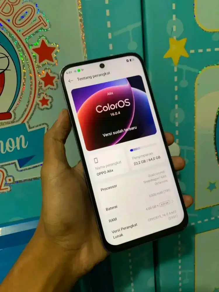 Oppo a6x 4/64 masih bergaransi