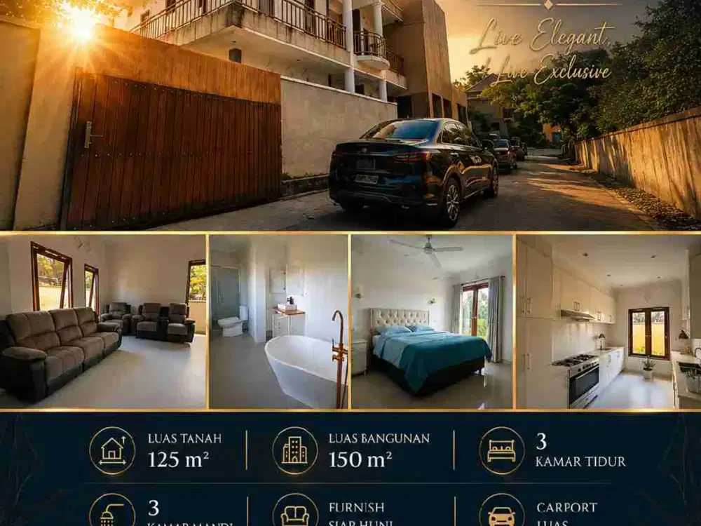 Rumah Modern Furnish area Pantai Melasti Ungasan