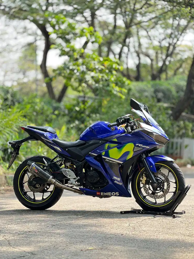 YAMAHA R25 V1 MOVISTAR 2017 BIRU PAJAK ON SIAP TANPA PR