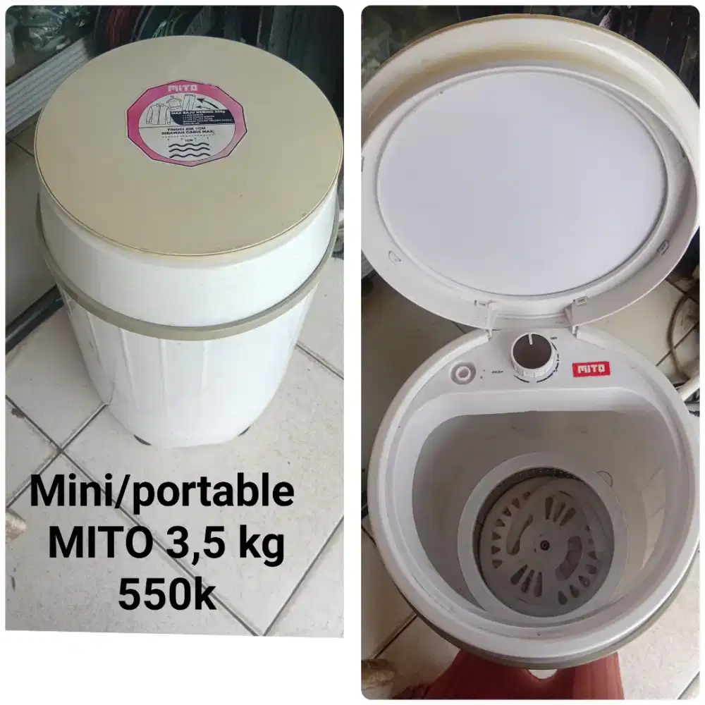 Mesin cuci mini/portable MITO bekas