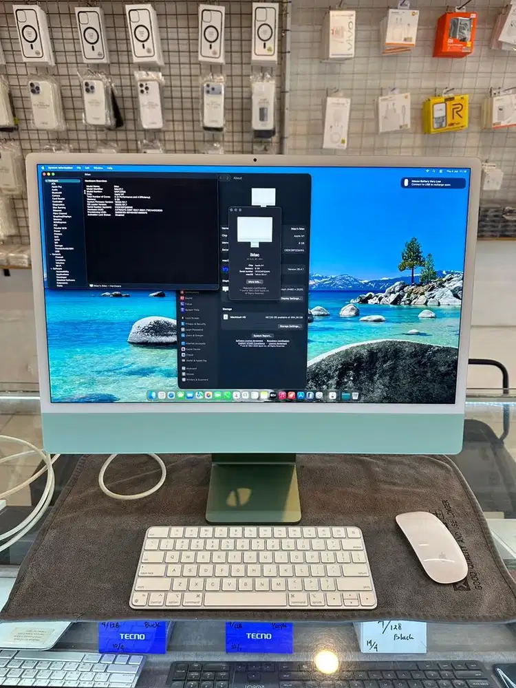 iMac M1 2021 (24inch) 8/512GB Green Garani Resmi iBox