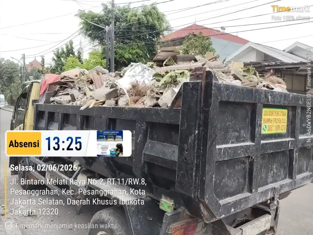 Jasa buang puing dan sampah