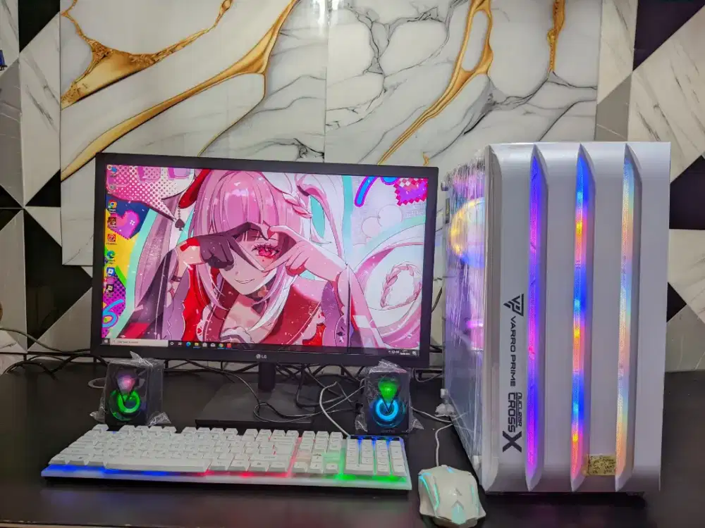 PC GAMING FULLSET CORE I5 GEN 8 RAM 16 GB LAYAR 24 INCH