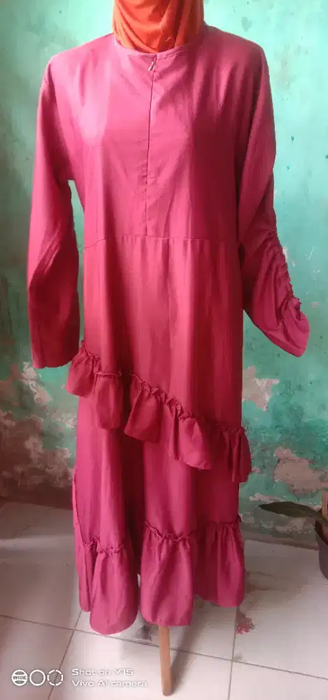 Baju gamis cantik 2 model tangan size M