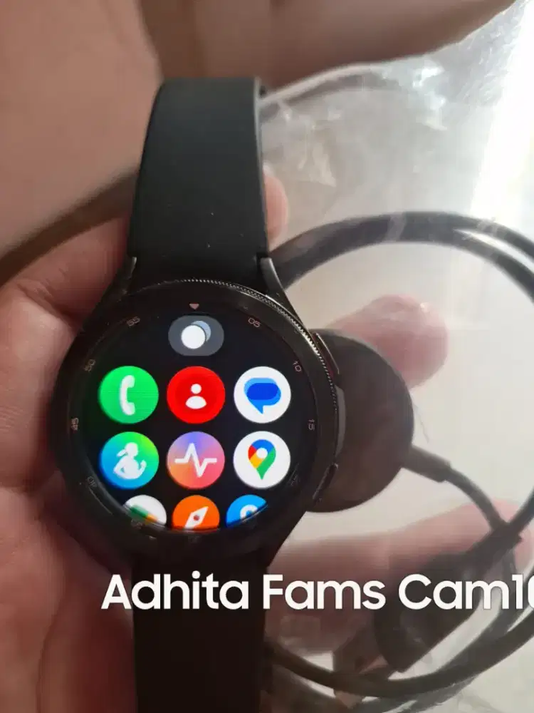 Samsung Watch 4 Classic Diametr 46 mm Black Exs Sein Jam & Kabel only