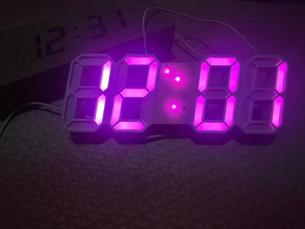 Jam LED Digital 3D