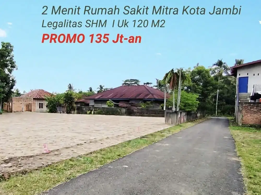 Jual Tanah Pall 5 Kota Baru Jambi Dekat Jalan As 1