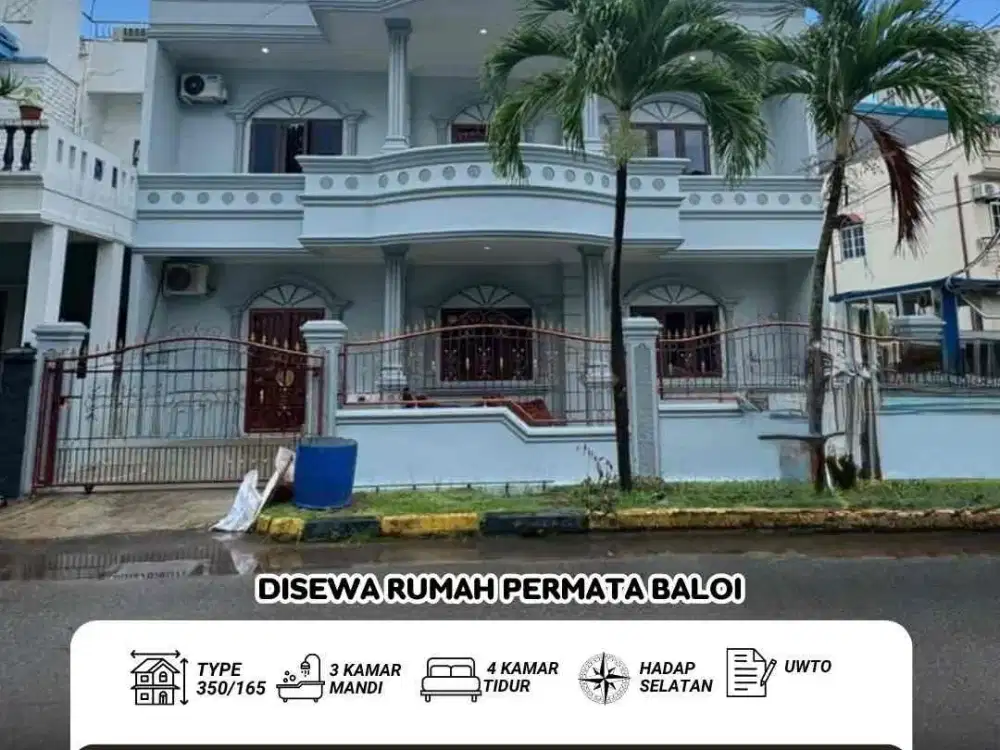 Disewakan Rumah Permata Baloi Batam