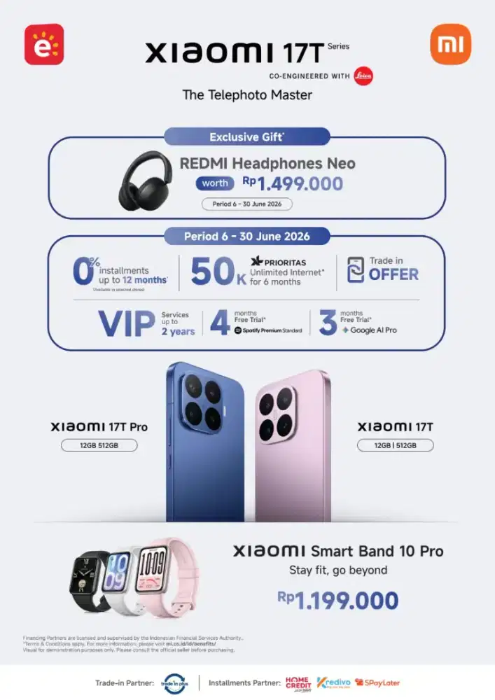 PRE ORDER XIAOMI 17T SERIES