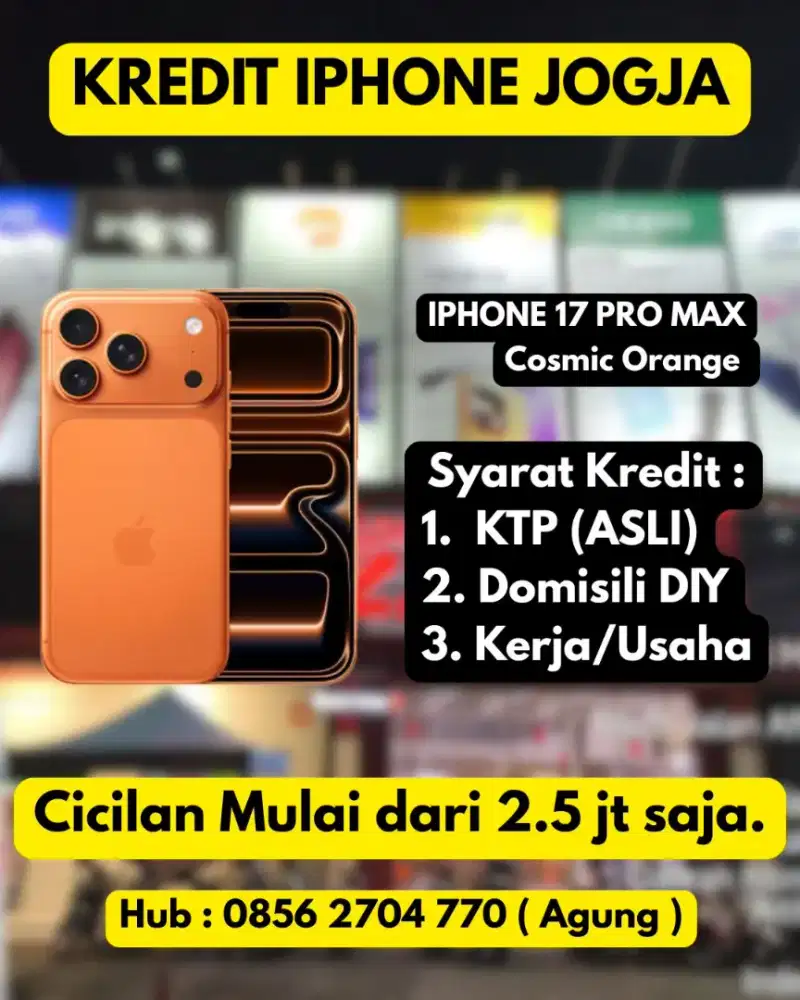KREDIT IPHONE 17 PRO MAX  | DP BISA 0% | BUNGA BISA 0%