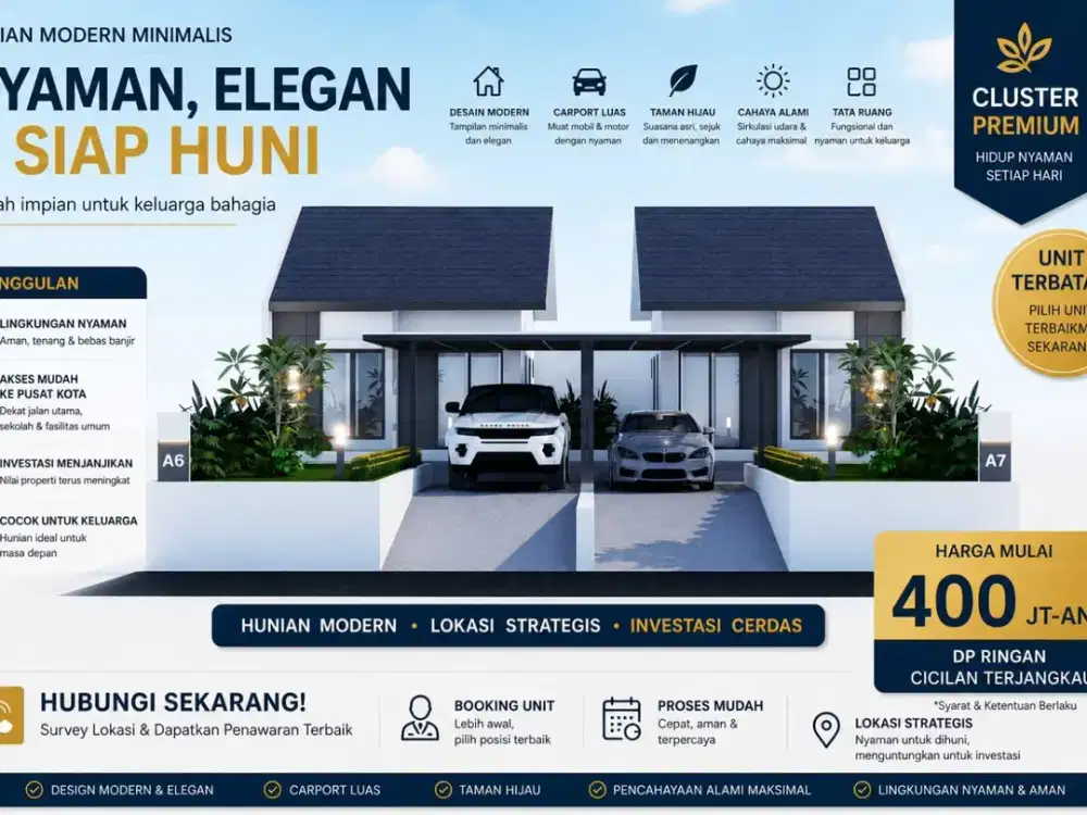 Rumah villa bandung timur pemandangan 360 city light view tanah luas bangunan bebas