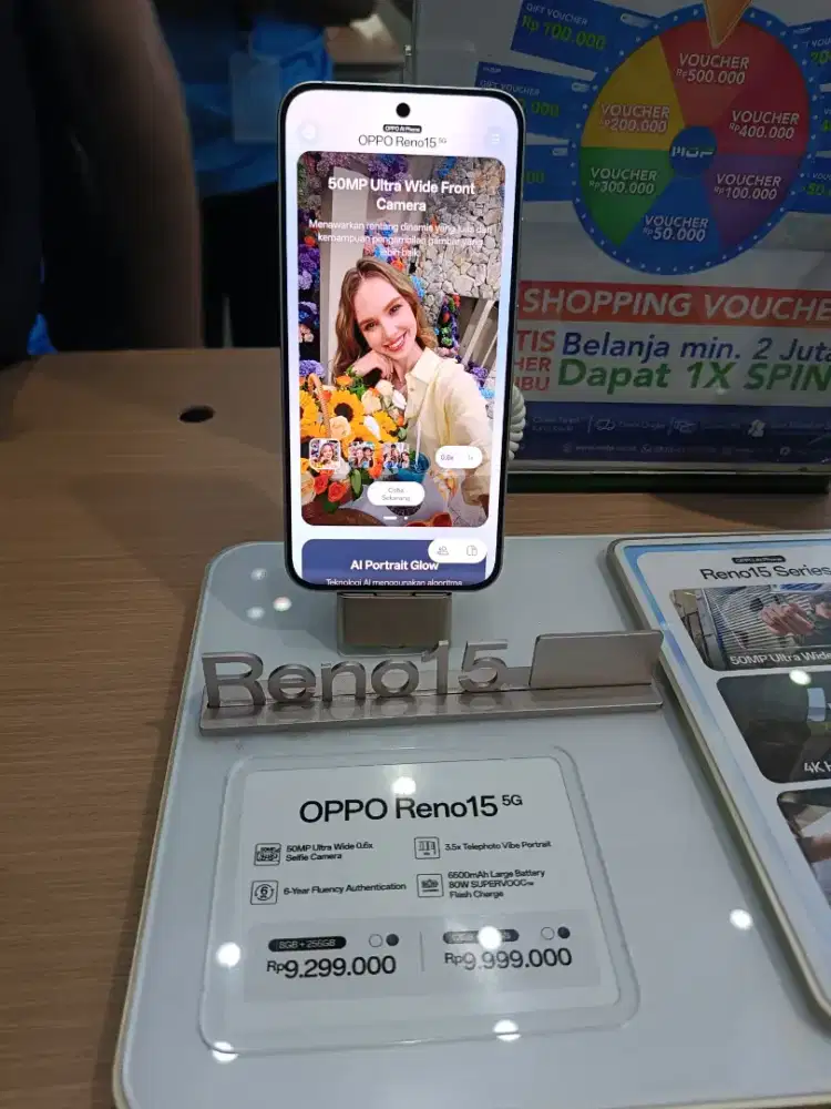Kredit Oppo Reno 15 5G ram 8 256 promo gratis 1x cicilan