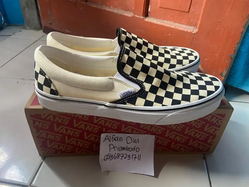 sepatu vans checkerboard