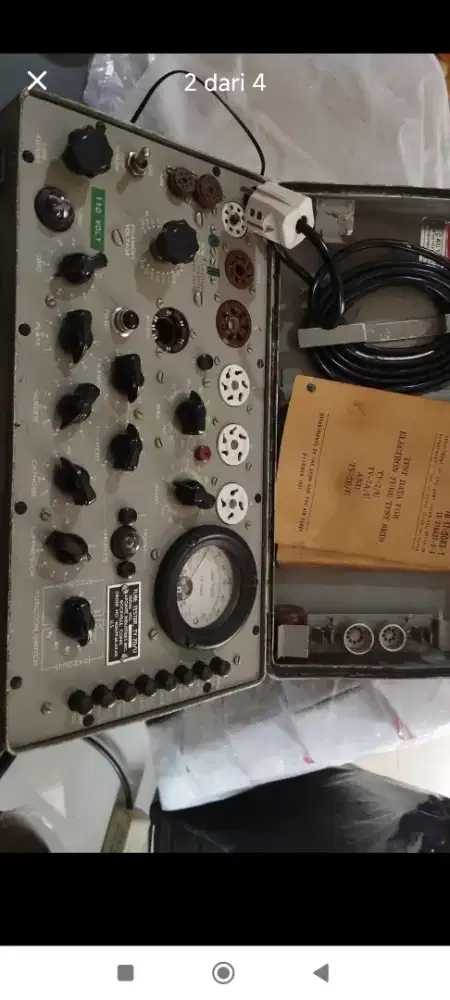 Jual tube tester TV 7d/u usa militer mulus jalan normal