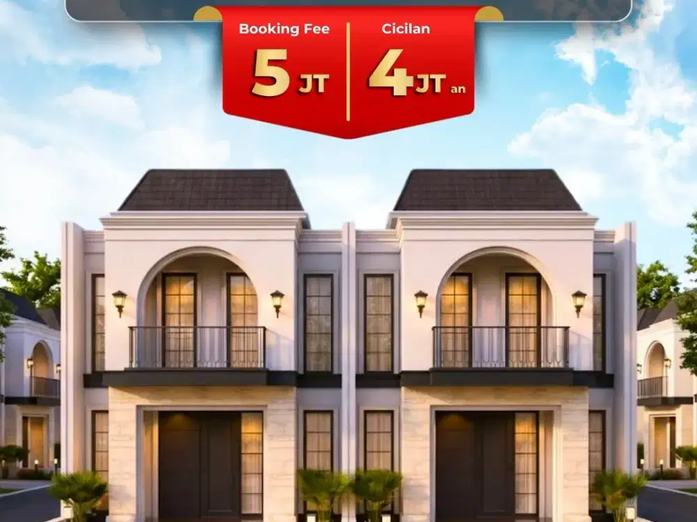 Dijual Rumah 2 Lantai , Luas 90 m2, DP 0% di Setu, Bekasi dekat Tol