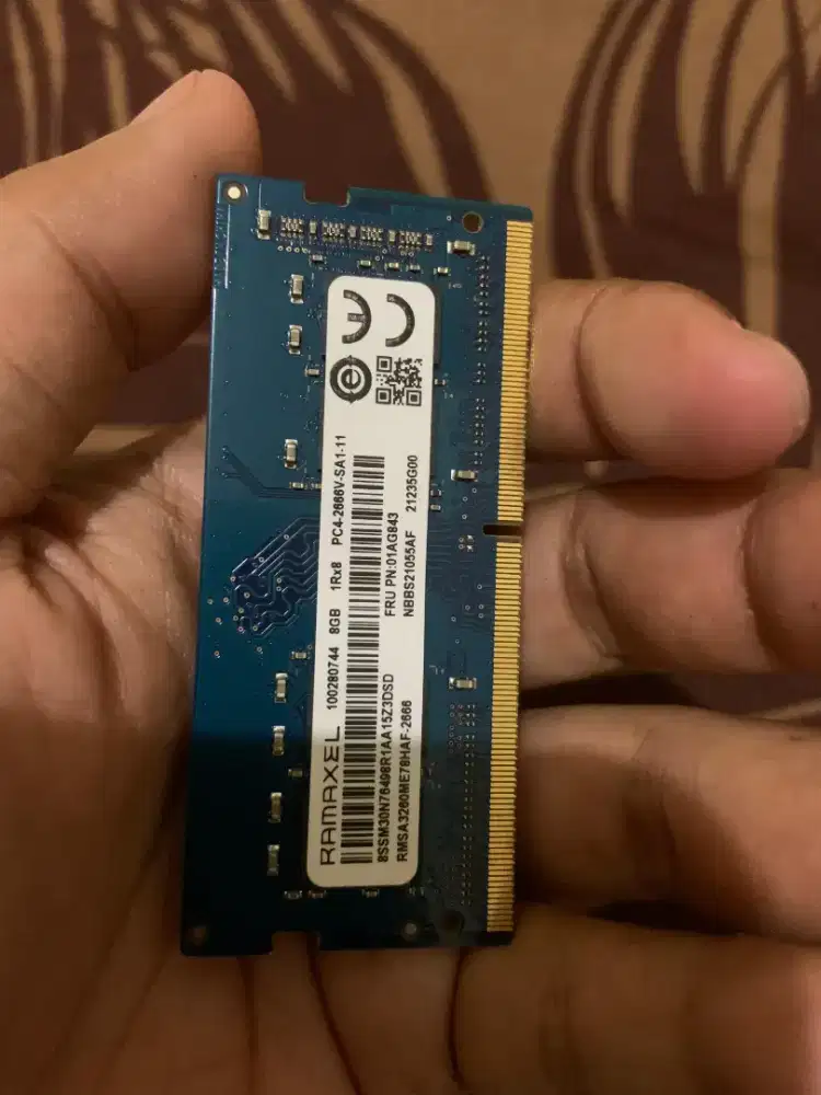 Ram Ramaxel Manufacture Micron
DDR4 8GB 2666MHz PC4-21300 SODIMM