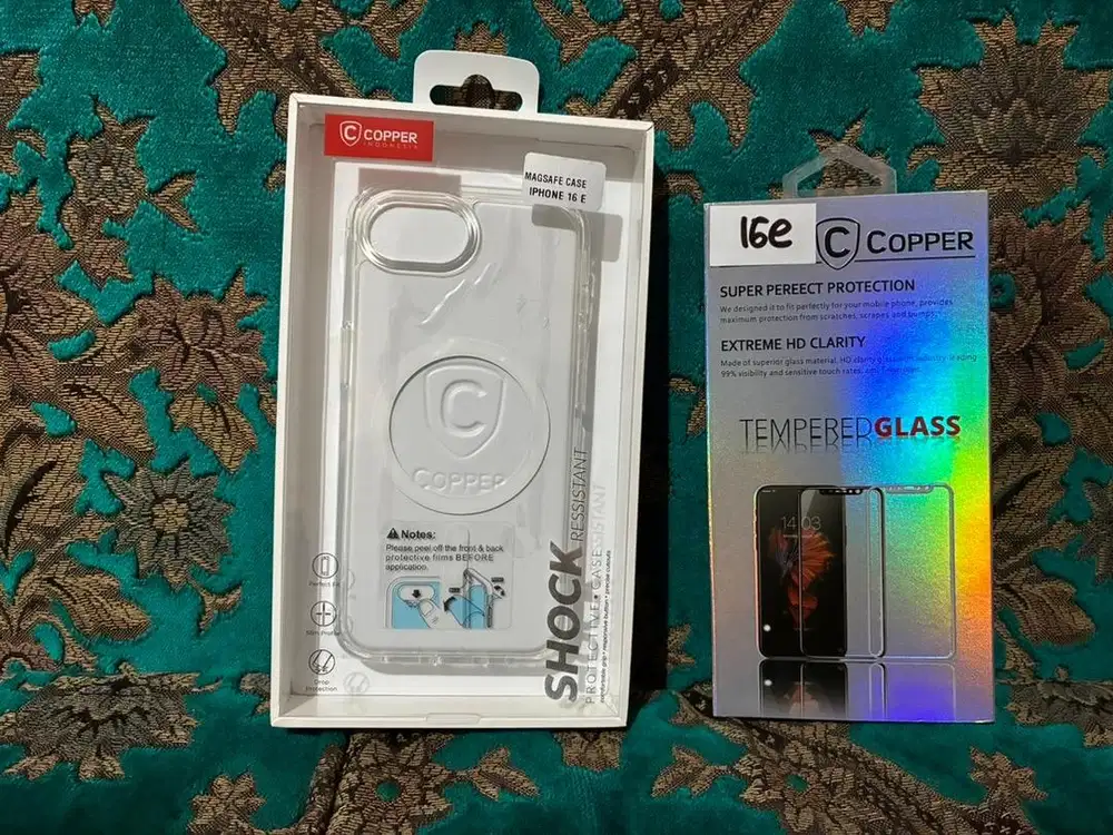 Clear case dan tg clear iphone 16e cooper